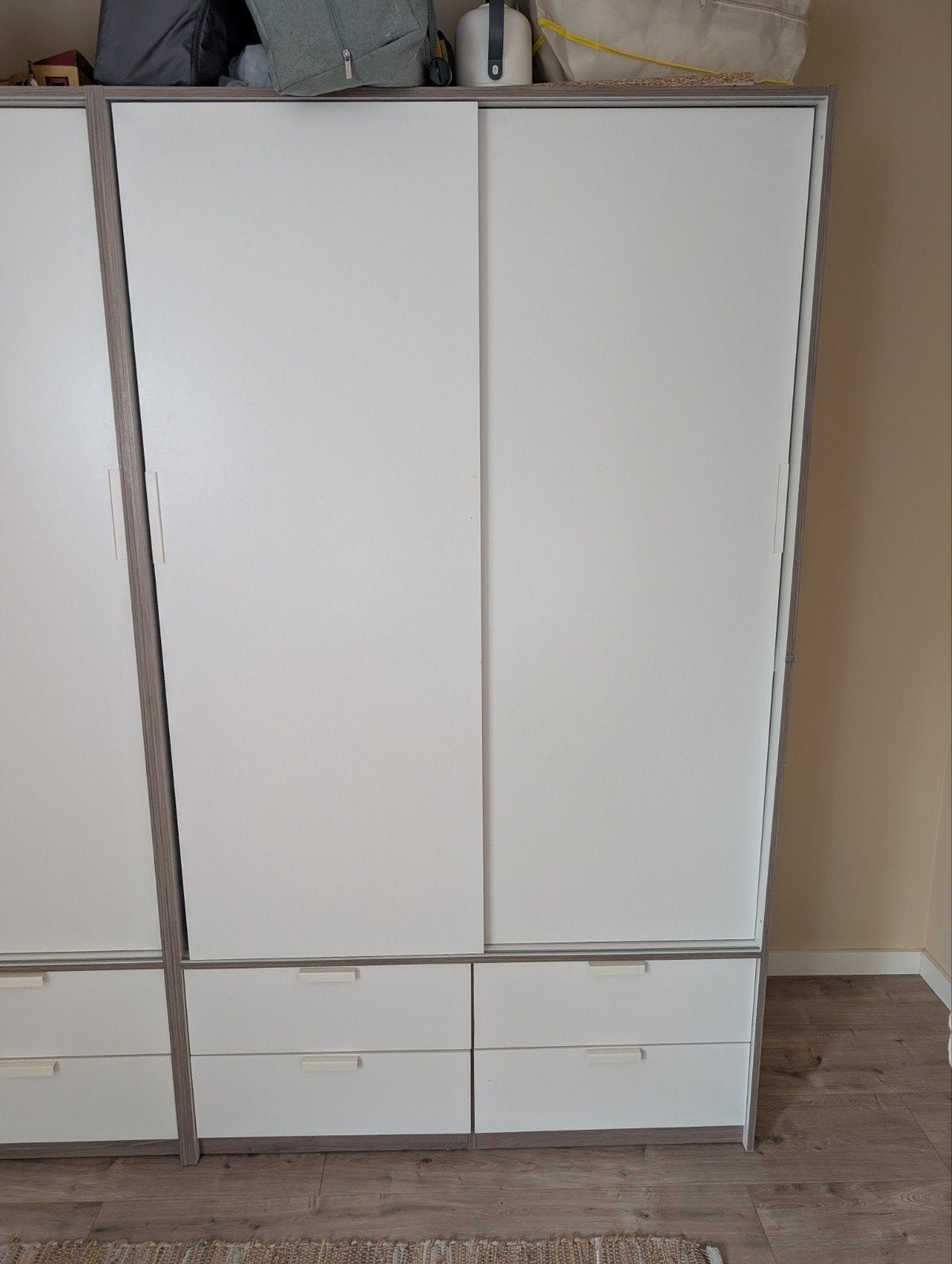 IKEA Trysil Kledingkast met Schuifdeuren en Lades, Ophalen, Gebruikt, 100 tot 150 cm, 200 cm of meer