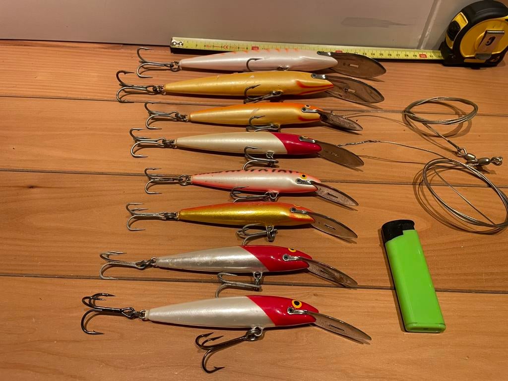 Rapala Magnum Classic acht stuks, Ophalen of Verzenden, Gebruikt, Complete set