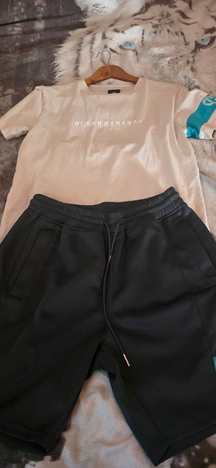 Black Bananas T-shirt en korte broek Maat M, Maat 48/50 (M), Zwart, Ophalen of Verzenden, Black Bananas