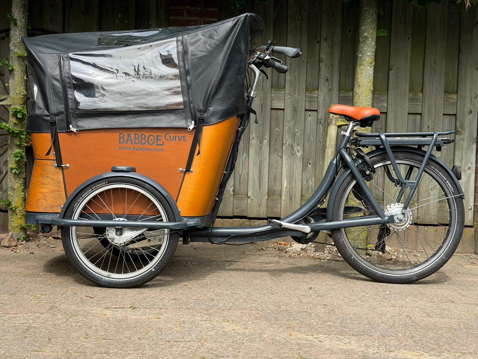 Babboe Curve (Goedgekeurd), Fietsen en Brommers, Fietsen | Bakfietsen, 4 kinderen of meer, Huif, Zo goed als nieuw, Ophalen