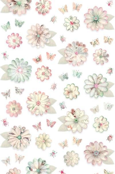Kinderbehang Bloemen en Vlinders Studio Ditte, Mail@studioditte.nl, Baronielaan 252 4837 BH Breda, Nieuw, Studio Ditte