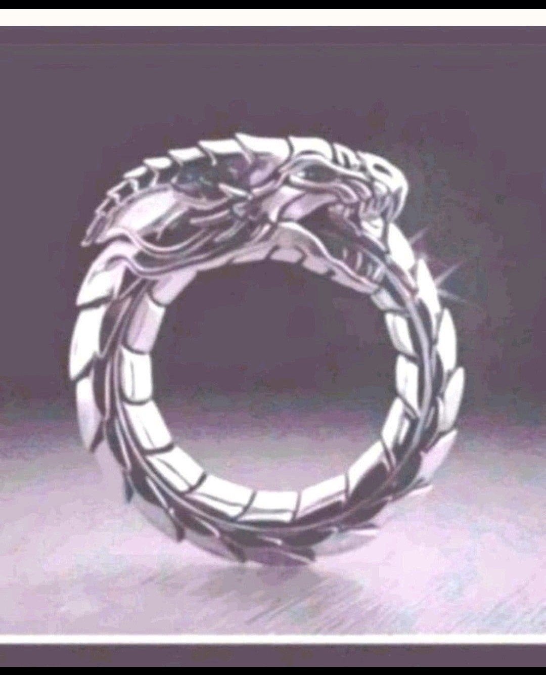 ringen draak maat 19-20-21, Verzenden, Nieuw, Zilver