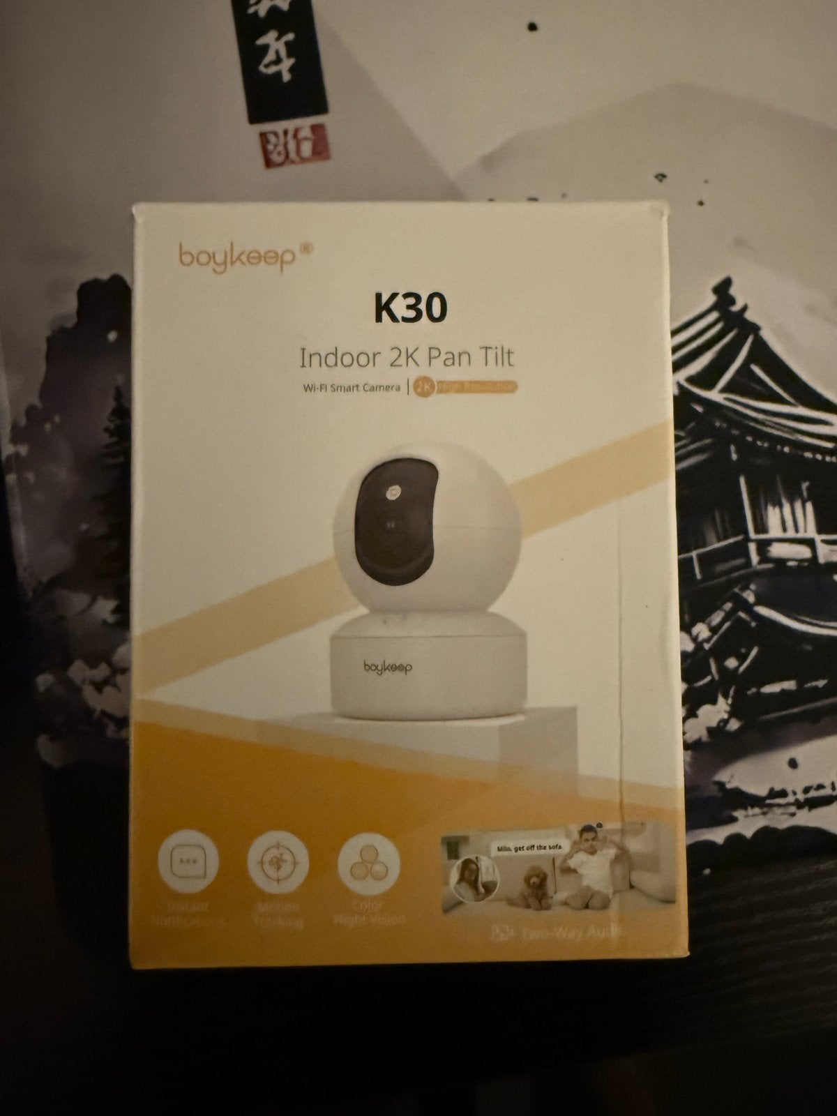Boykeep K30 Indoor 2K Pan Tilt Wi-Fi Smart Camera, Audio, Tv en Foto, Ophalen of Verzenden, Nieuw, Binnencamera