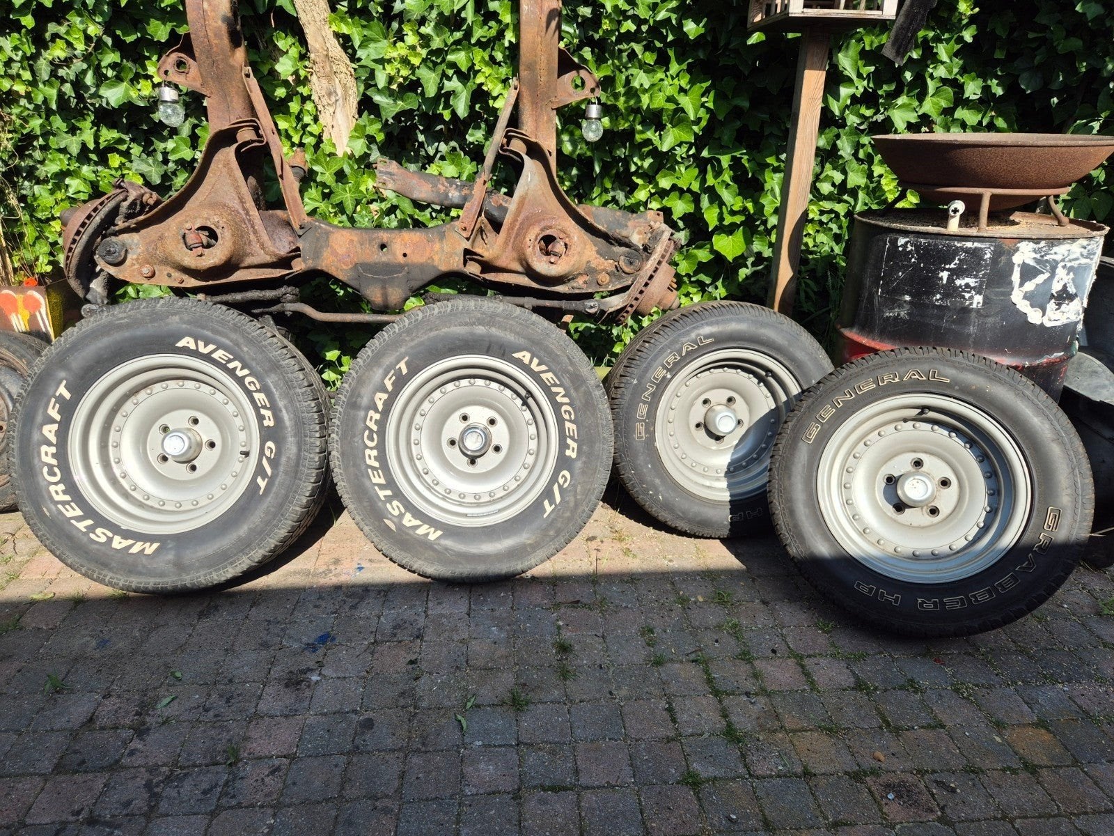Breedset chevy kleine steek velgen 5x4.75, Ophalen, Gebruikt, Overige automerken