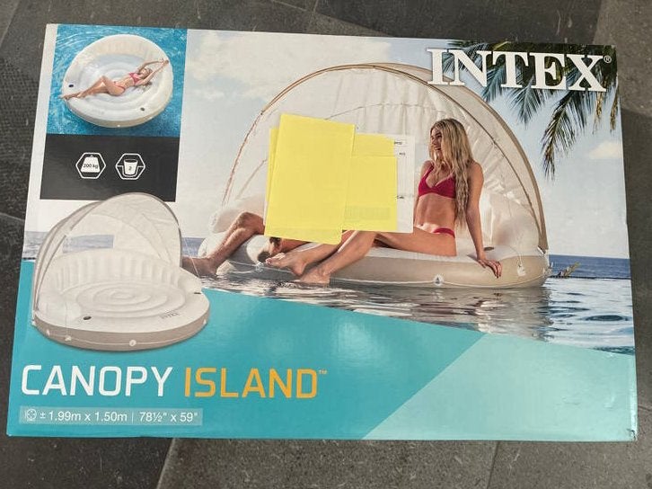 Intex Canopy Island opblaasbaar zwembad lounge, Minder dan 80 cm, Overige typen, Rond, Nieuw