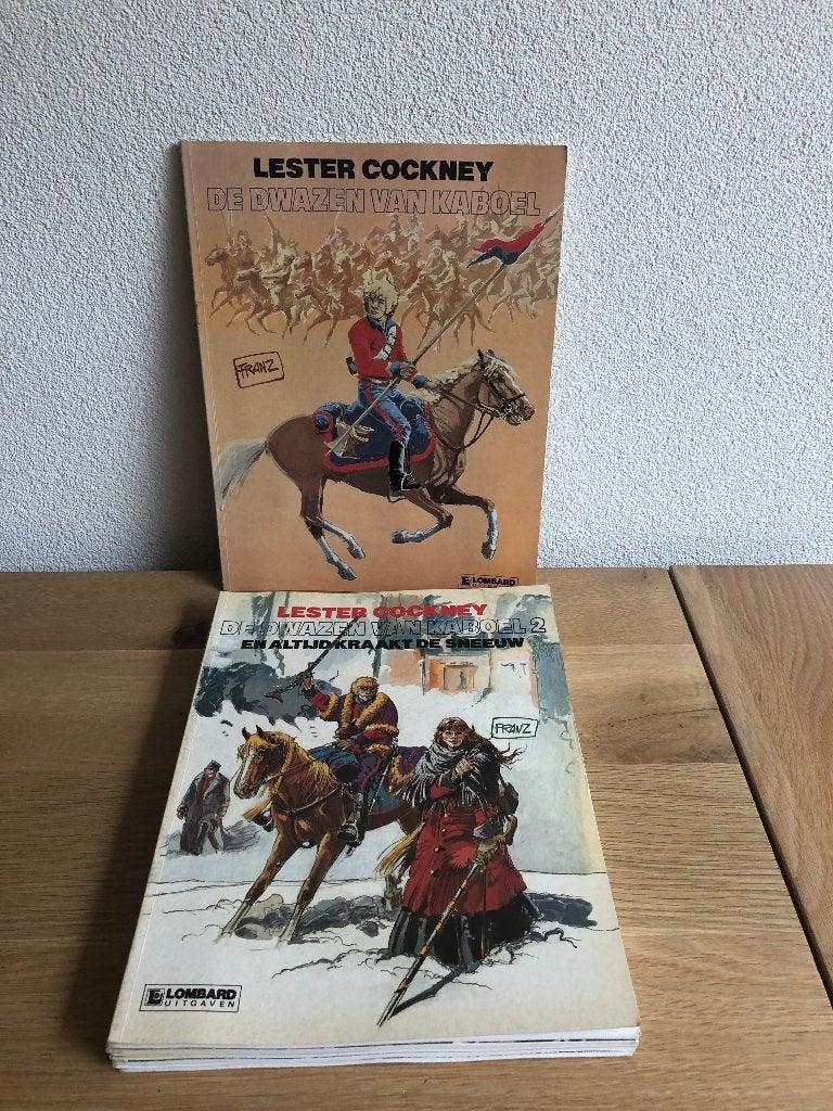 Lester Cockney deel 1 t/m 7 SC 1e druk., Meerdere stripboeken, Ophalen of Verzenden, Gelezen, Franz