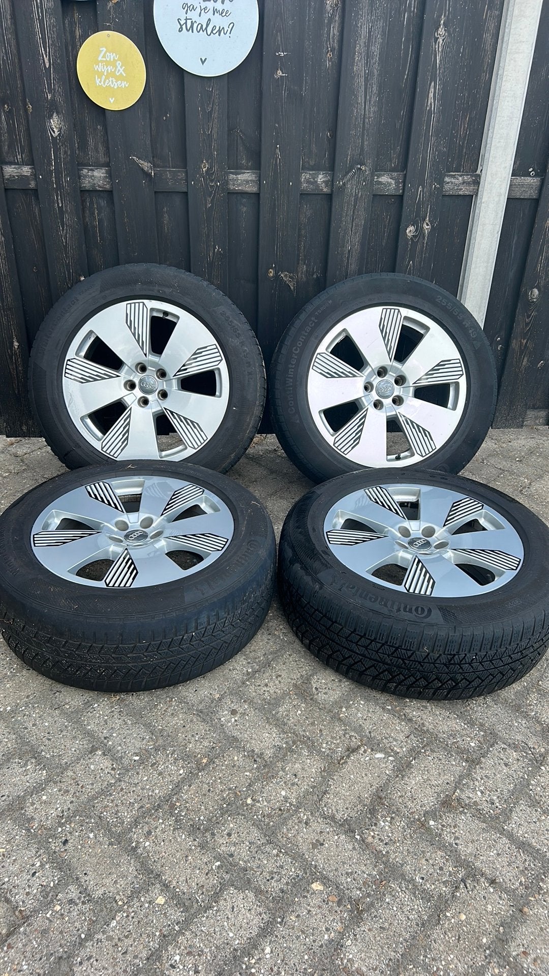 Originele Audi e-tron 19” Speedline velgen +  banden, Auto-onderdelen, 255 mm, Banden en Velgen, Winterbanden, Ophalen