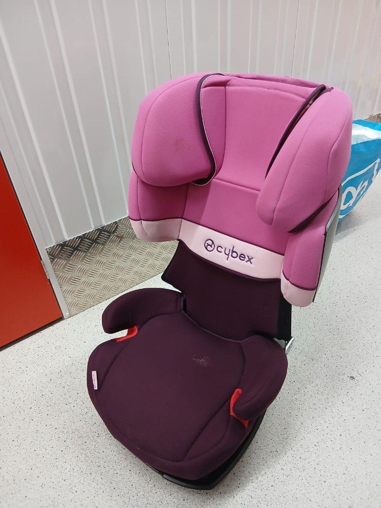 Autostoeltje Cybex - Solution X2-Fix - Purple Rain, Overige merken, Gebruikt, 15 t/m 36 kg, Verstelbare rugleuning
