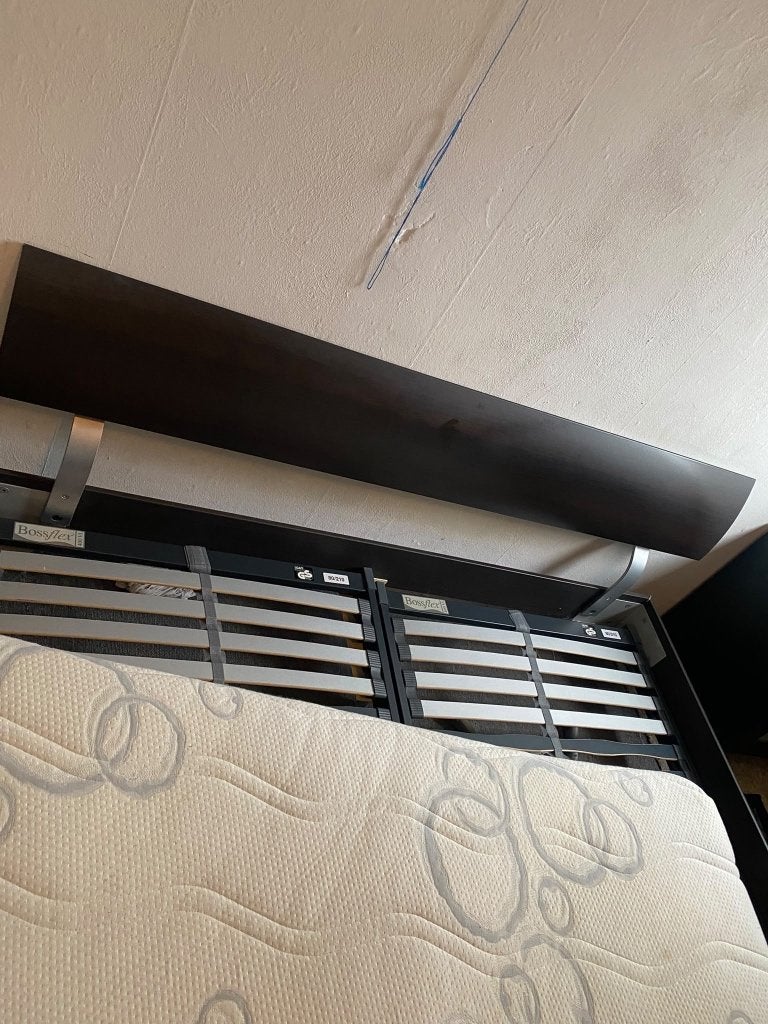 Tweepersoonsbed 160x200/210, Ophalen, Tweepersoons, Hout, 160 cm
