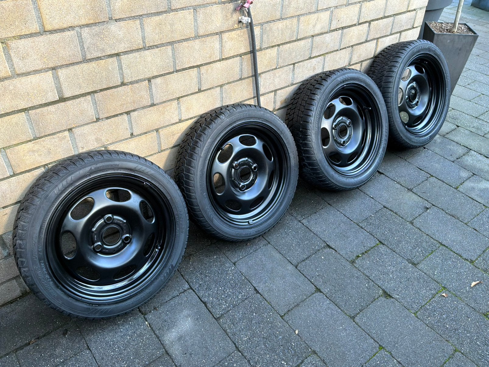 Wintervelgen voor Smart ForTwo - Bridgestone Blizzak LM-20, Gebruikt, 15 inch, 175 mm, Banden en Velgen