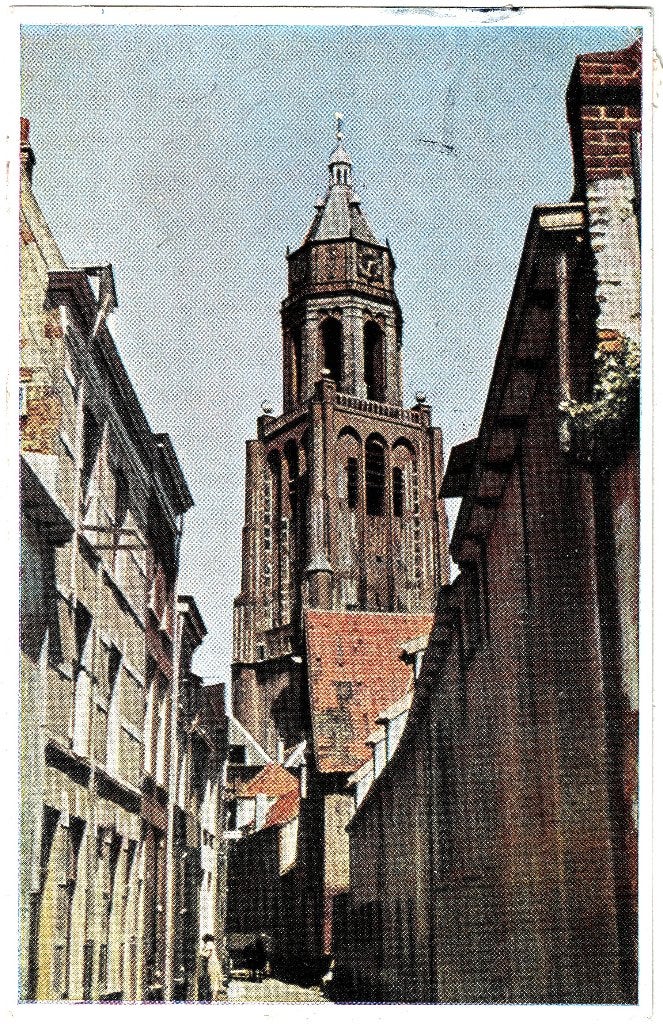 Arnhem, Trompetsteeg met Gr. Toren, verstuurd 1944,, Verzenden, 1940 tot 1960, Gelopen, Gelderland