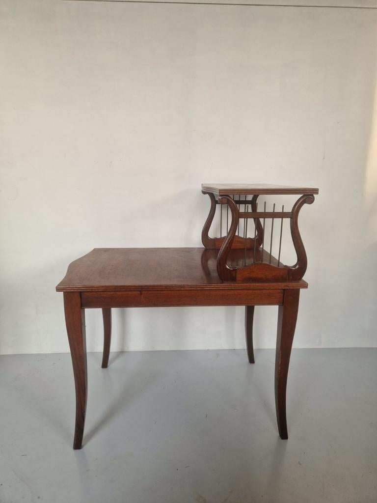 Klassiek art nouveau jugendstil harp bijzettafeltje, Antiek en Kunst, Ophalen