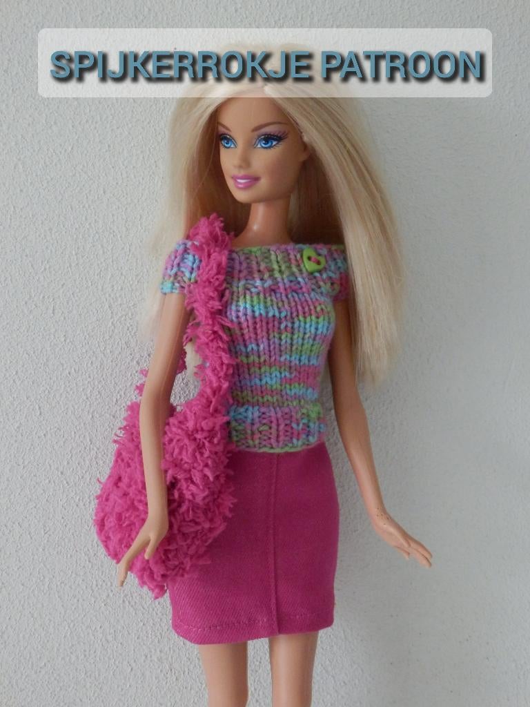 Naaipatroon barbiekleertjes - spijkerrokje, Ophalen, Nieuw, Barbie