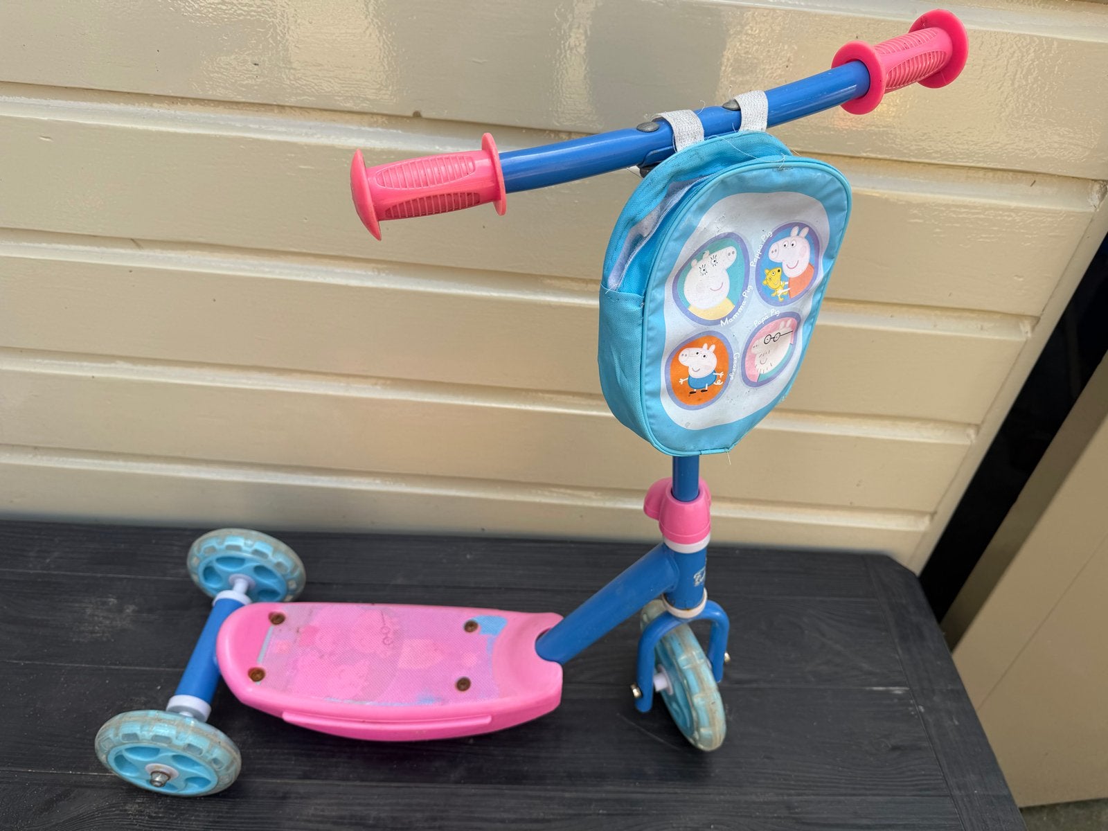Peppa Pig Kinderstep - Roze/Blauw met Tasje, Ophalen, Gebruikt, Gewone step