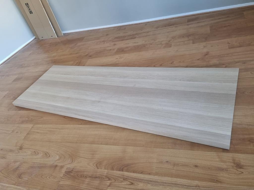 Ikea Eiken fineer aanrechtblad - 186x63x3,8 cm, Ophalen, Bruin, 150 tot 200 cm, Zo goed als nieuw
