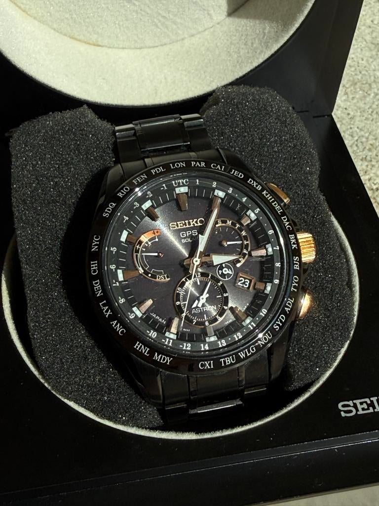 Seiko Astron GPS - 8X53-0AB0, Polshorloge, Ophalen of Verzenden, Zo goed als nieuw, Overige materialen