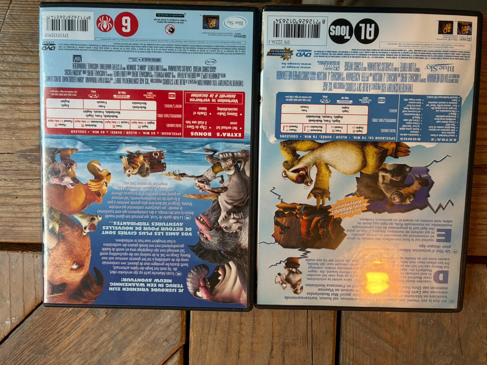 Ice age deel 1 en 4, Alle leeftijden, Ophalen of Verzenden, Zo goed als nieuw, Amerikaans