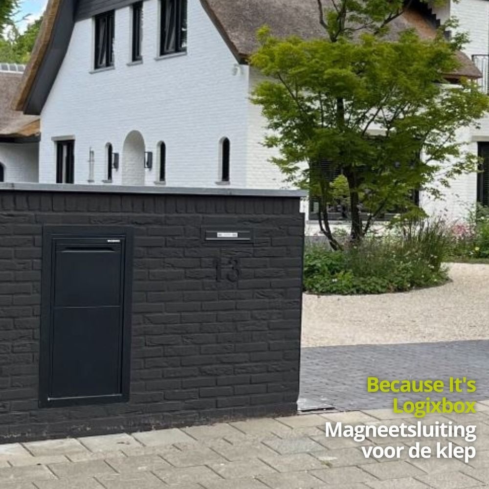 Logixbox - Pakketbrievenbus - Complete set - Inbouw -- ACTIE, Tuin en Terras, Staal, Nieuw, Ophalen of Verzenden, Wandbrievenbus