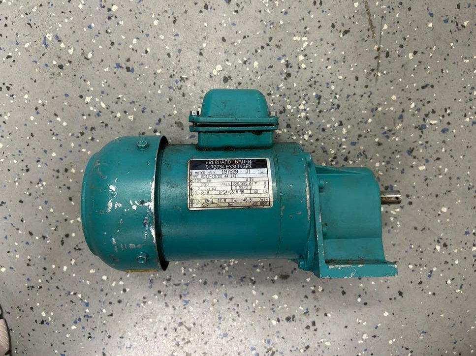 Eberhard Bauer 3-fase elektromotor met lage snelheid, Doe-het-zelf en Verbouw, Motoren, Ophalen of Verzenden, Gebruikt, Elektromotor