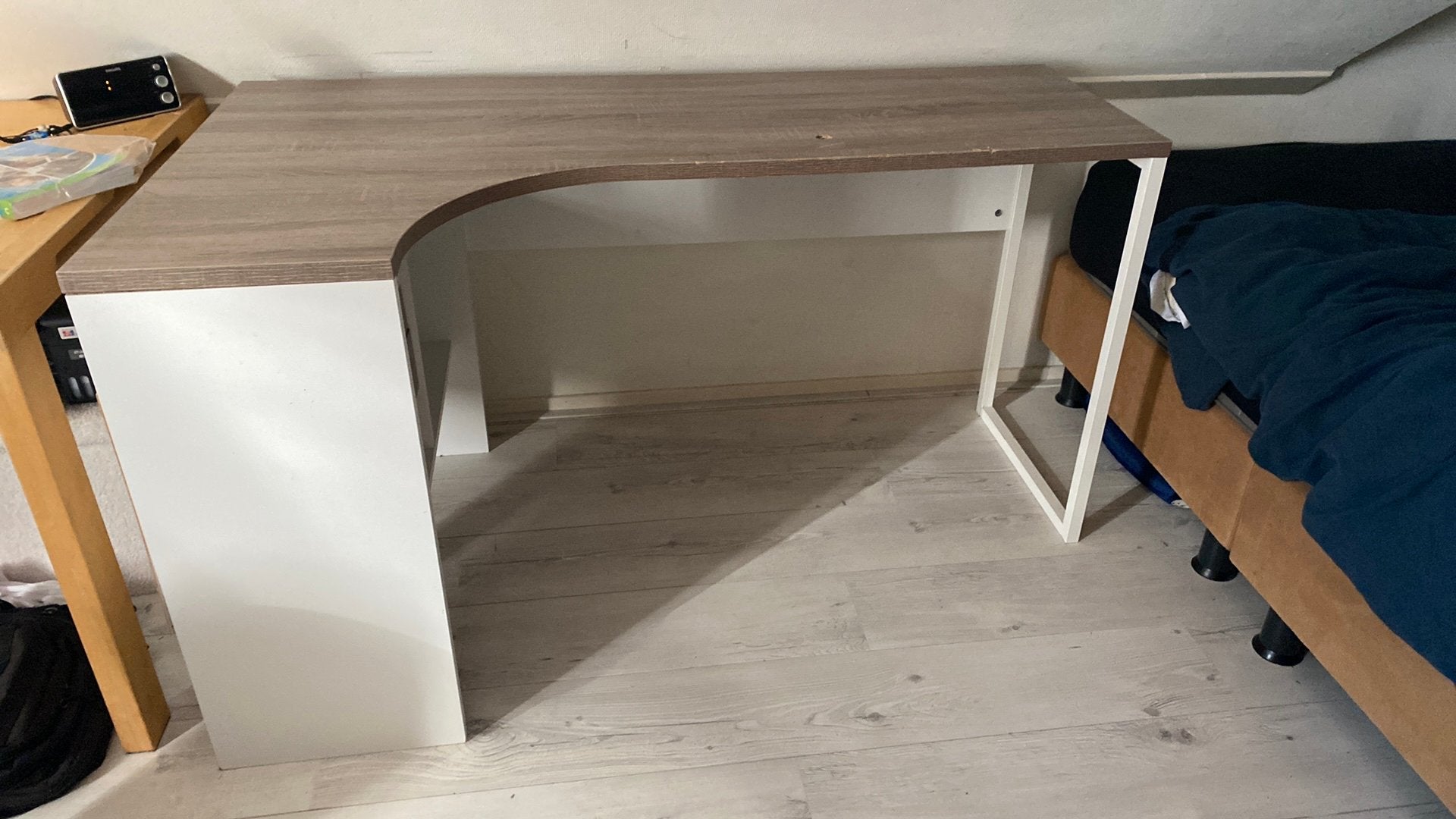 Bureau, Ophalen, Met lades, Gebruikt, Hoekbureau