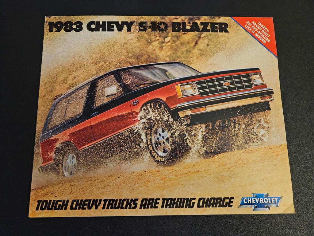 Brochure Chevrolet S-10 Blazer 1983 USA, Ophalen of Verzenden, Zo goed als nieuw, Chevrolet