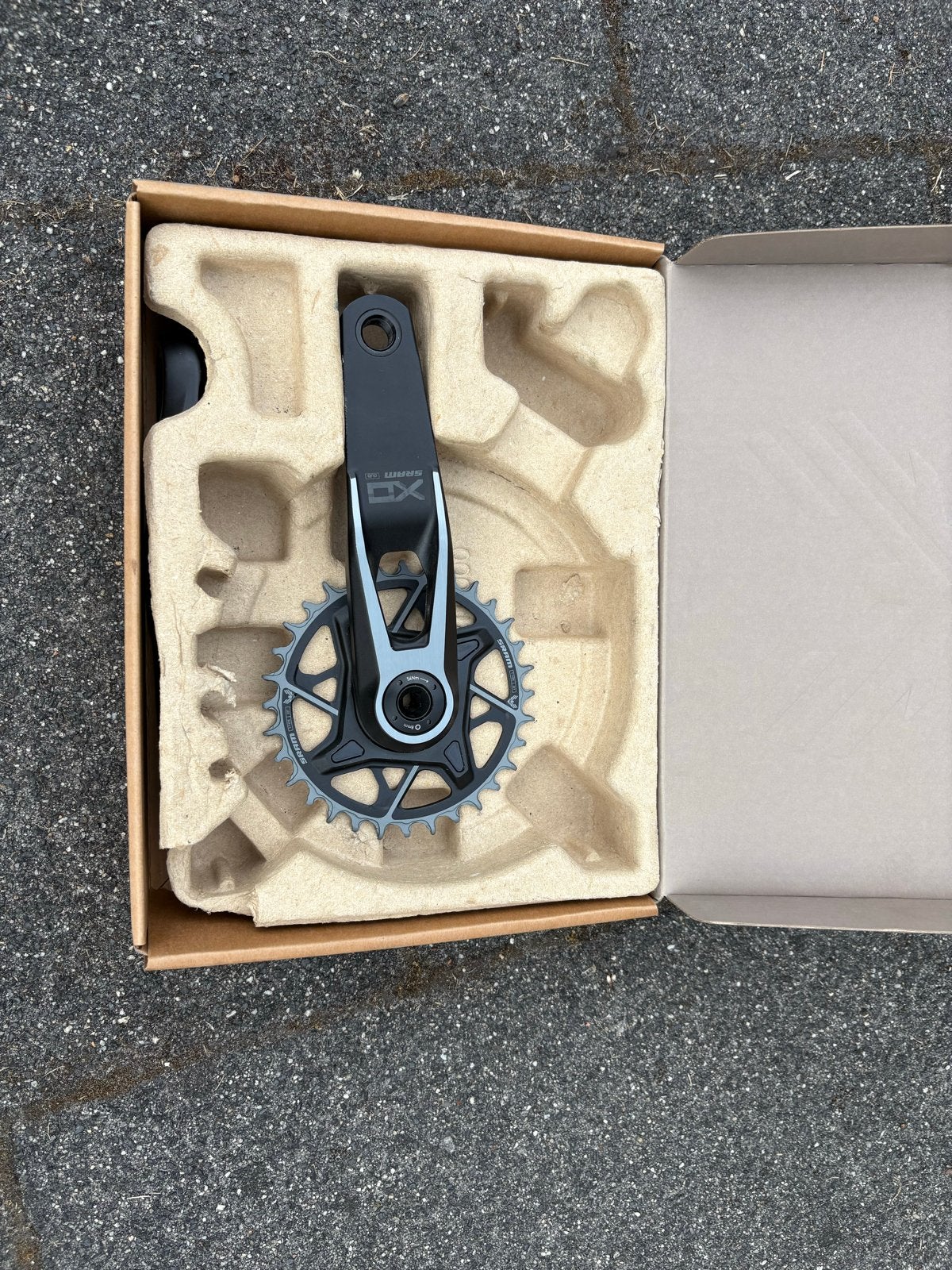 Sram X0 Eagle DUB crankstel 165mm 32 tanden, Crankstel of Pedalen, Ophalen of Verzenden, Zo goed als nieuw, Aluminium