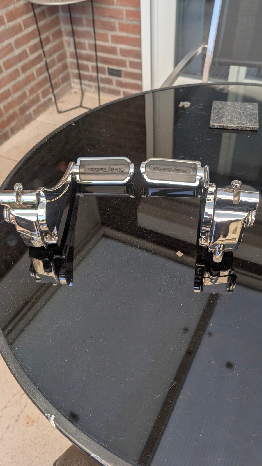 Verstelbare passagier voetsteun steunen Harley Touring, Ophalen of Verzenden, Gebruikt