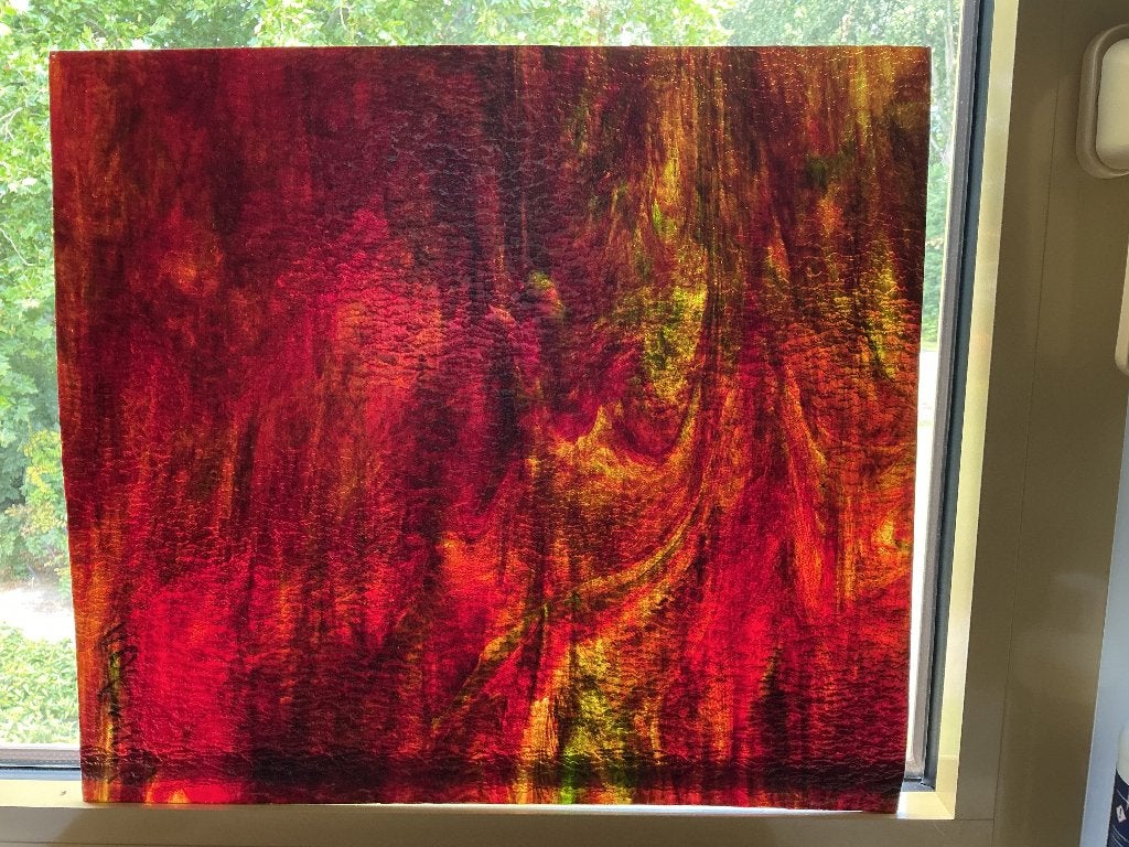 Prachtig gegoten gekleurd glas voor Tiffany en glas in lood., Ophalen, Nieuw