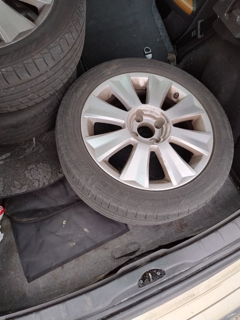 4 velgen citroen c4 met banden, Auto-onderdelen, Ophalen, 17 inch, Band(en), Personenwagen