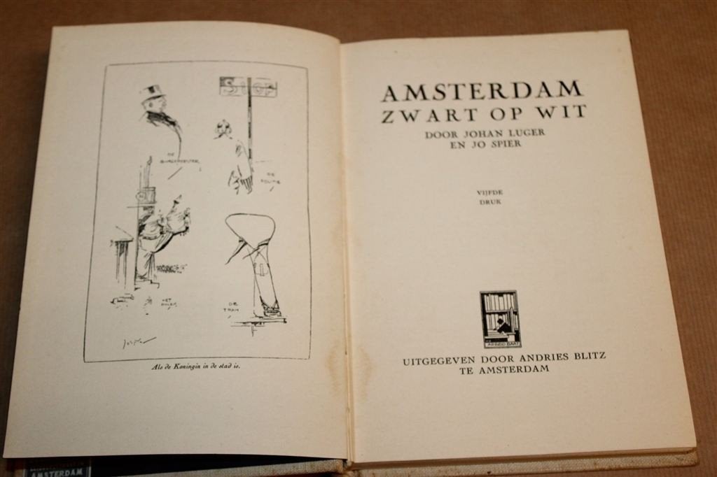 Amsterdam Zwart op Wit — Tekeningen van Jo Spier ca. 1940, Ophalen of Verzenden, Gelezen