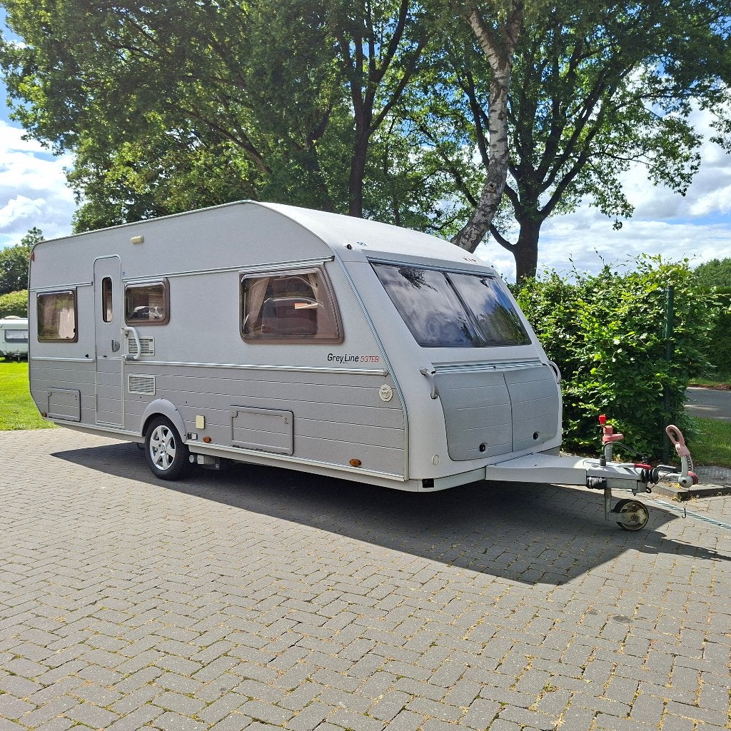 Kip Greyline Special 53 TEB Mover-Voortent-Satelliet-Luifel, Caravans en Kamperen, Caravans, Kip, 2 aparte bedden, Bedrijf, Treinzit
