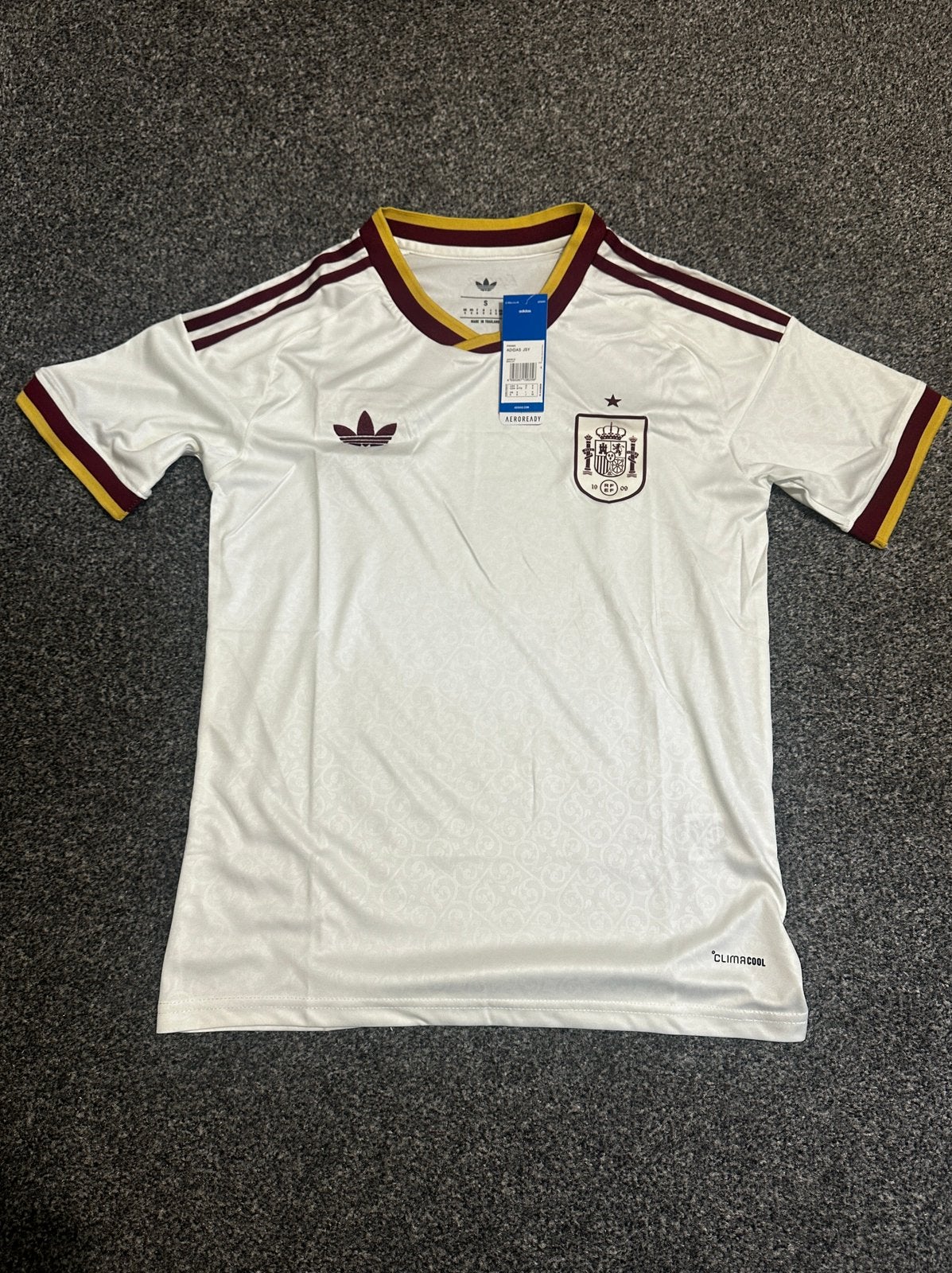 Spain away shirt world cup, Ophalen of Verzenden, Nieuw, Maat 46 (S) of kleiner, Beige