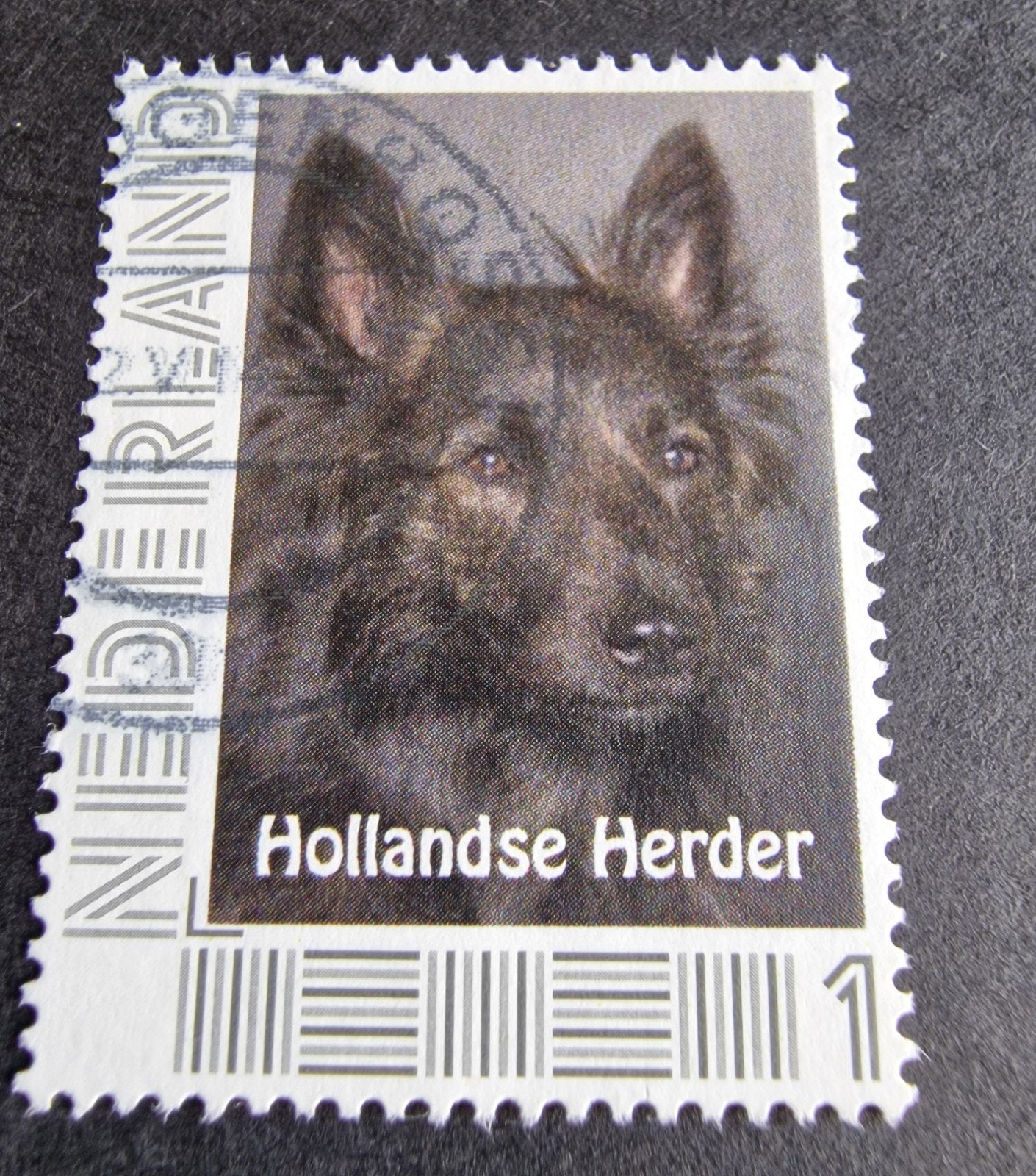 kv106 Hollandse herder- hond persoonlijke postz., Verzenden, Na 1940, Gestempeld