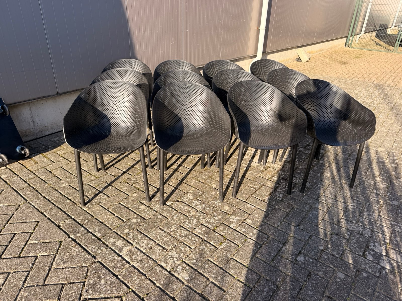 Kunststof terrasstoelen terras stoelen, Ophalen of Verzenden, Zo goed als nieuw, Kunststof