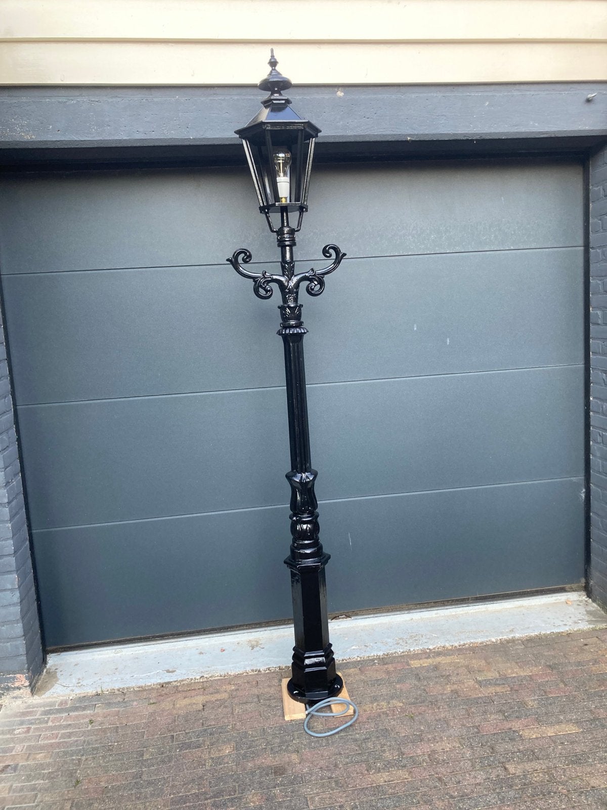 Klassieke lantaarnpaal, Ophalen, Staande lamp, 50 tot 250 watt, IJzer