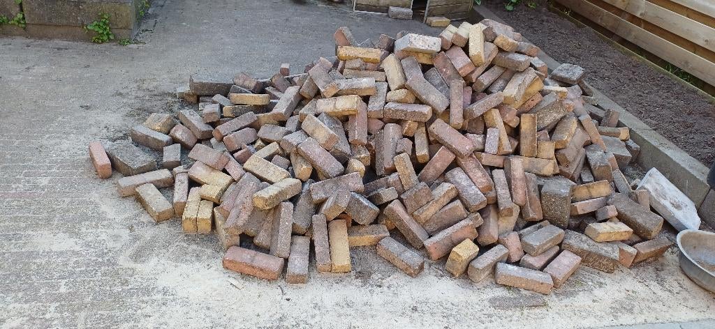 Gratis klinkers, Ophalen, Gebruikt, Klinkers, 5 tot 10 m²