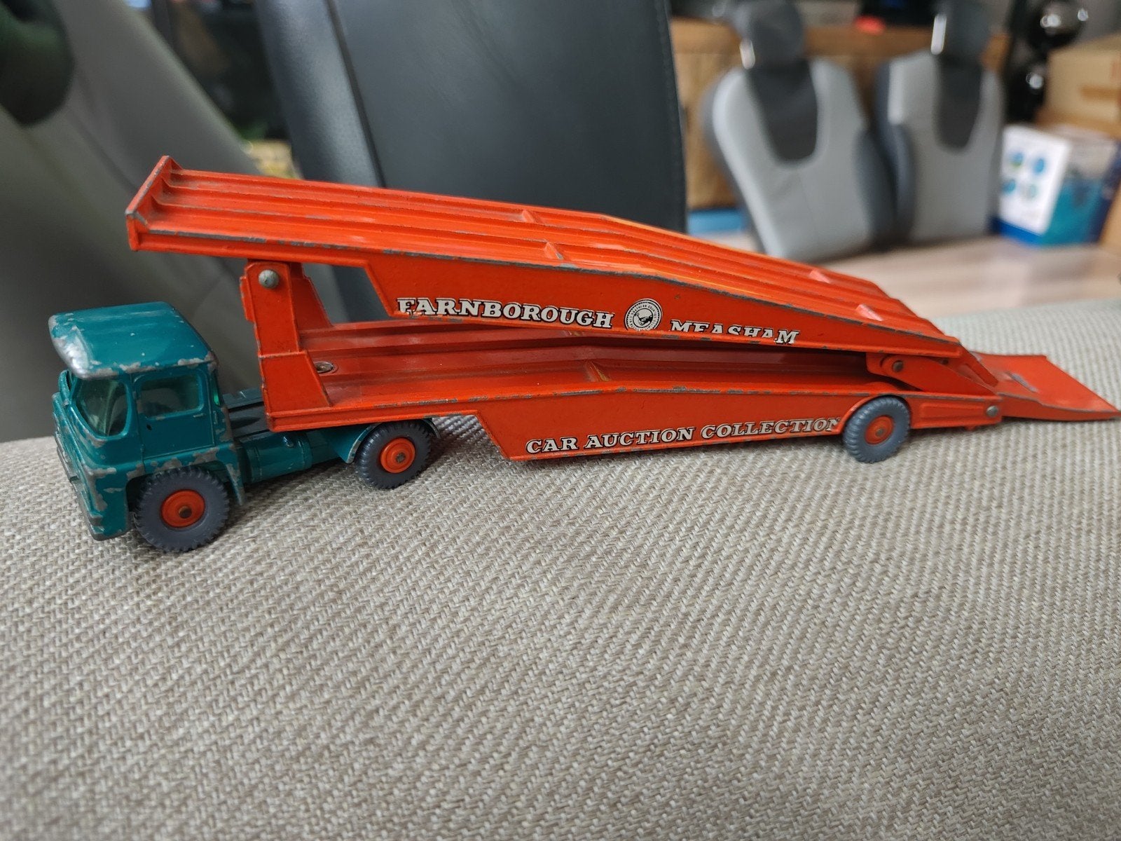 Vintage Matchbox Guy Warrior Car Transporter Major Pack No.8, Ophalen of Verzenden, Gebruikt