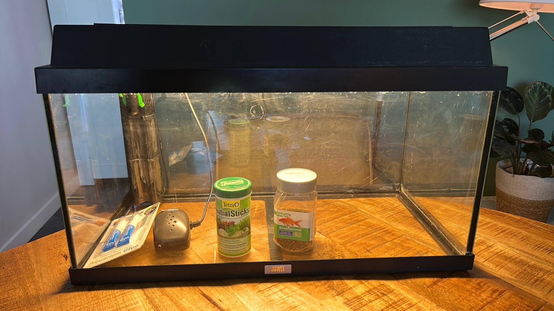 60L aquarium, Gebruikt, Ophalen of Verzenden, Leeg aquarium, Juwel