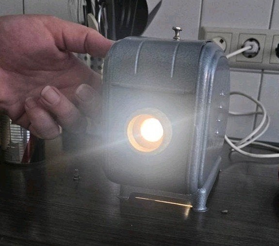 'Vintage E. Film Lemez-projector plus 14 intacte filmstrips, Audio, Tv en Foto, Ophalen, Gebruikt, Met scherm