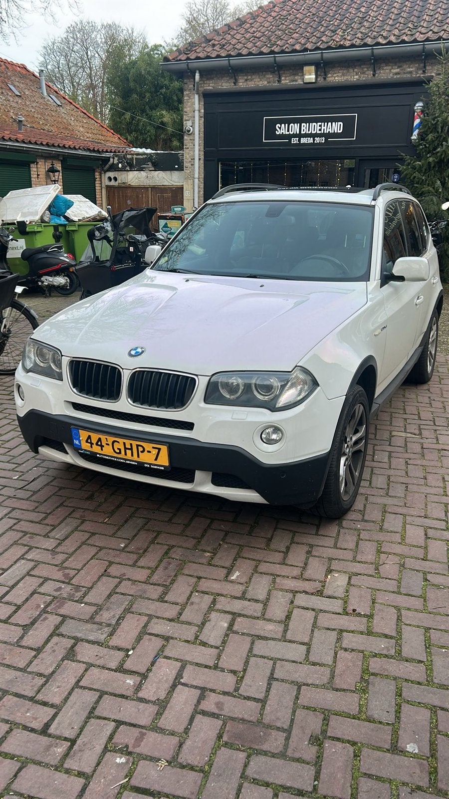 BMW X3 2.0 D AUT 2008 Wit, Auto's, BMW, Automaat, 15 km/l, 1995 cc, 2000 kg