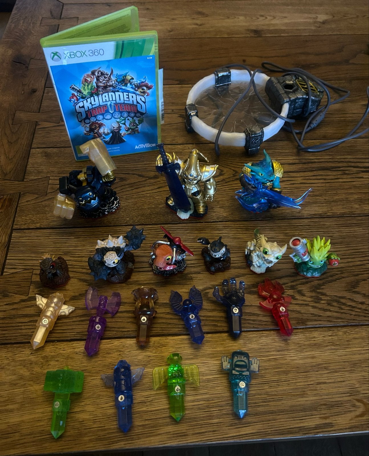 Skylanders Trap Team Xbox 360 met portaal en 19 figuren, Gebruikt, 1 speler, Vanaf 7 jaar, Ophalen