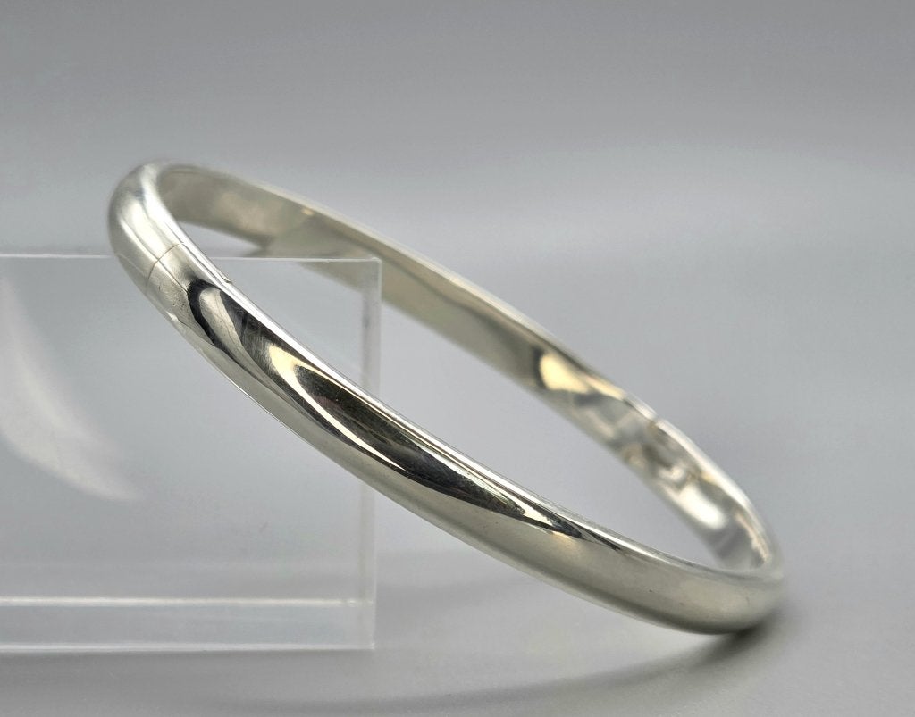 Zilveren classic Solide bangle / slavenarmband. 2026/496, ., Nieuw, Ophalen of Verzenden, .