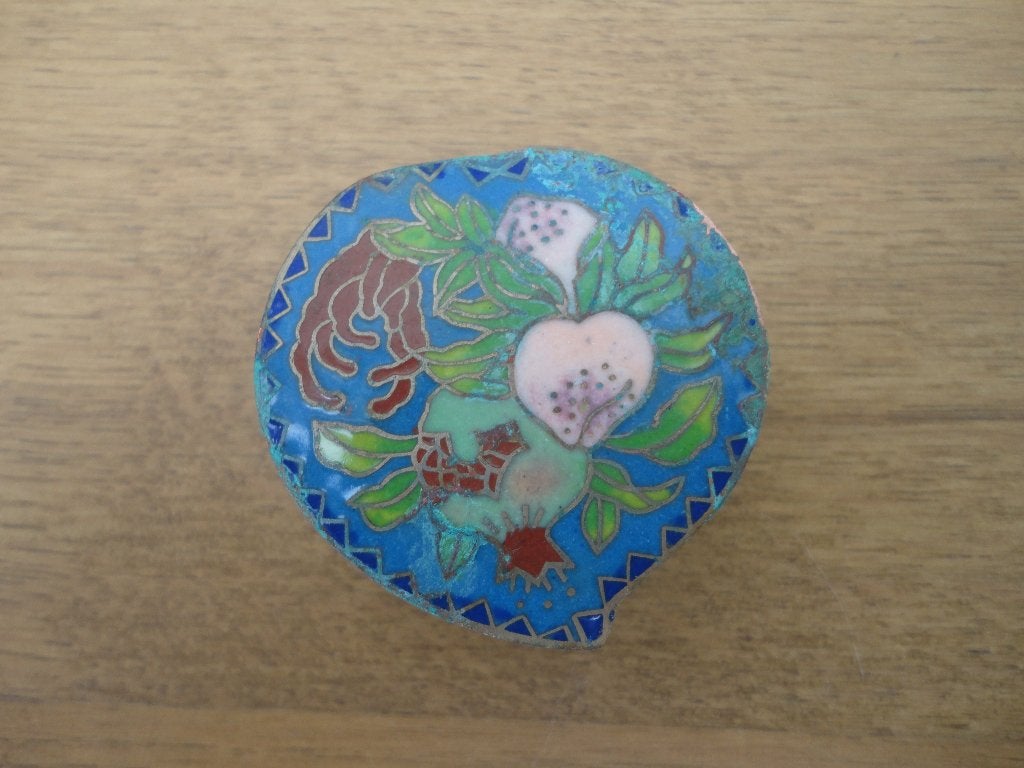 Mooi vintage pillendoosje c.q. snuisterijdoosje cloisonné, Ophalen of Verzenden