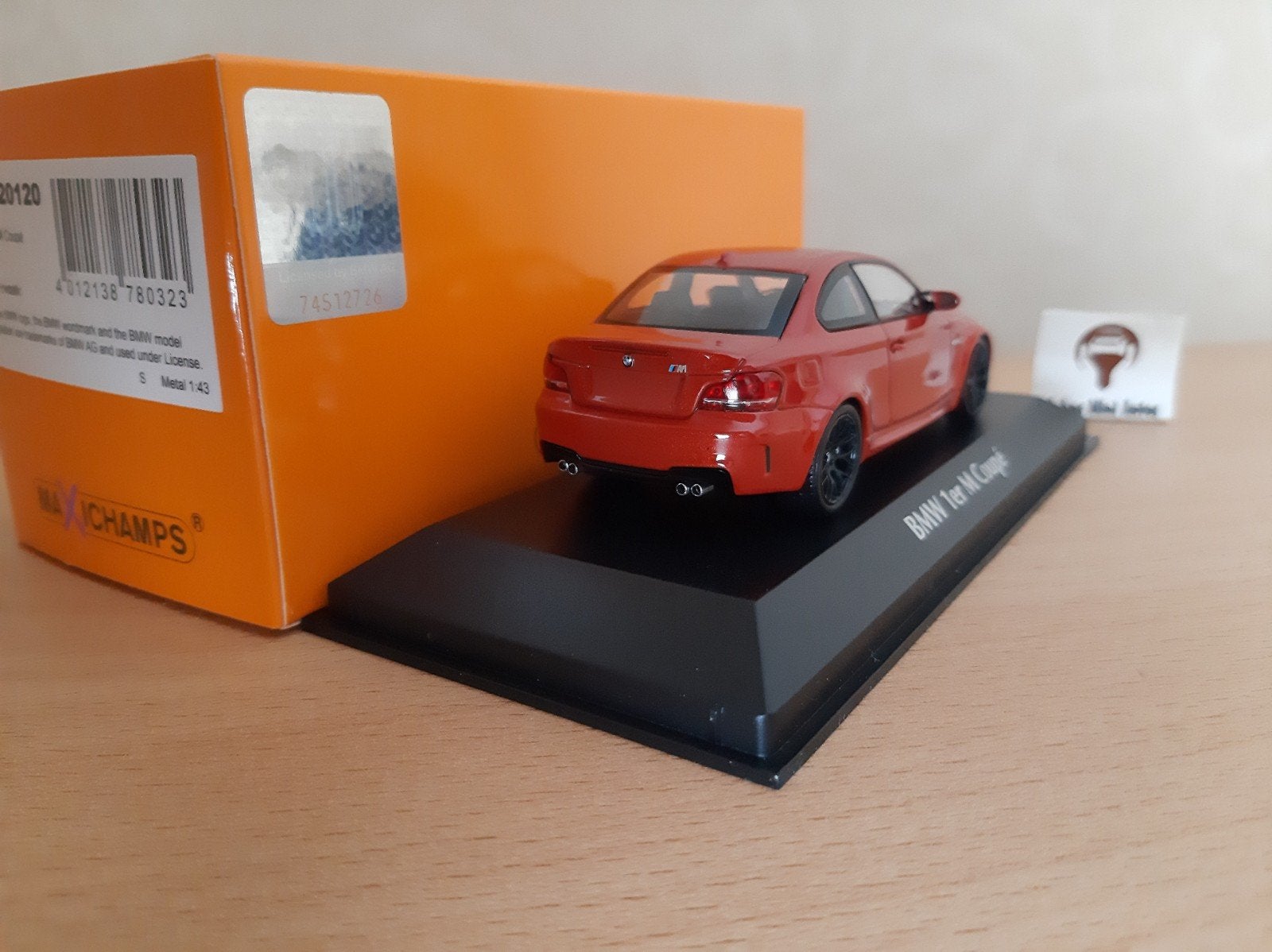 BMW 1M Coupe 2011 Oranje Metallic van Maxichamps 1:43, Overige merken, Auto, Nieuw, Ophalen of Verzenden
