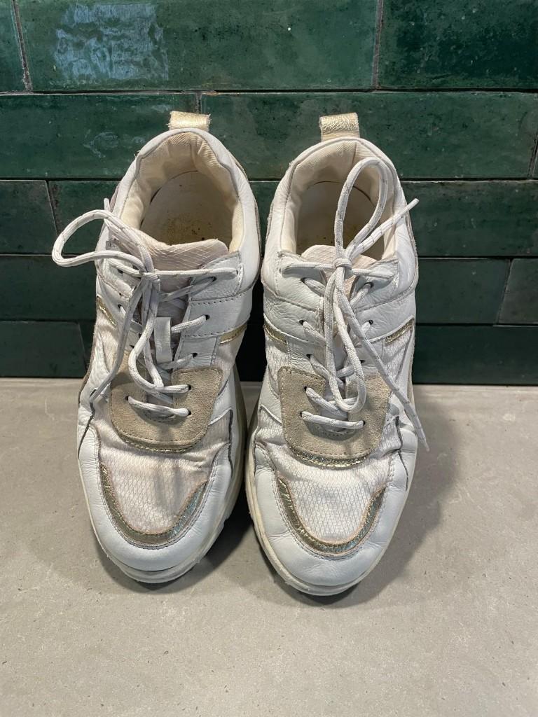 Sneakers PS Poelman Maat 39, Poelman, Wit, Ophalen of Verzenden, Sneakers of Gympen
