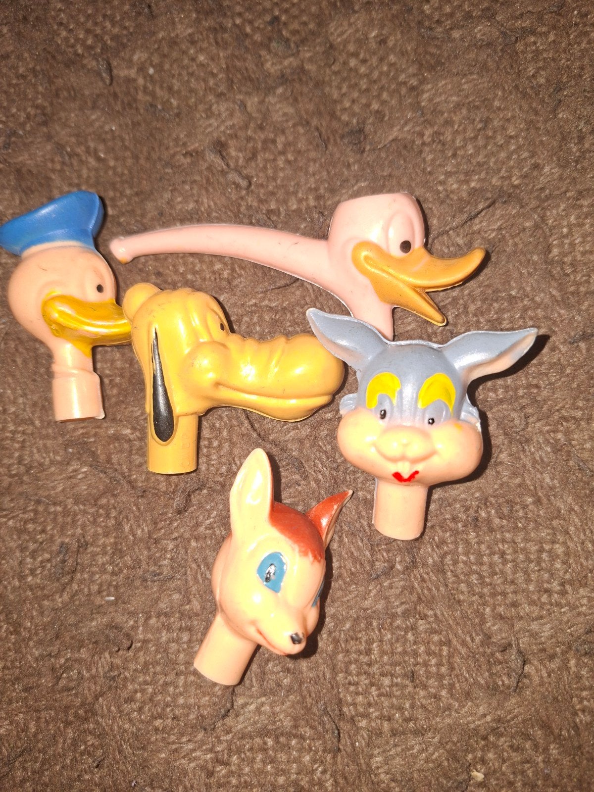 vintage Disney potlood doppen, Ophalen of Verzenden, Beeldje of Figuurtje