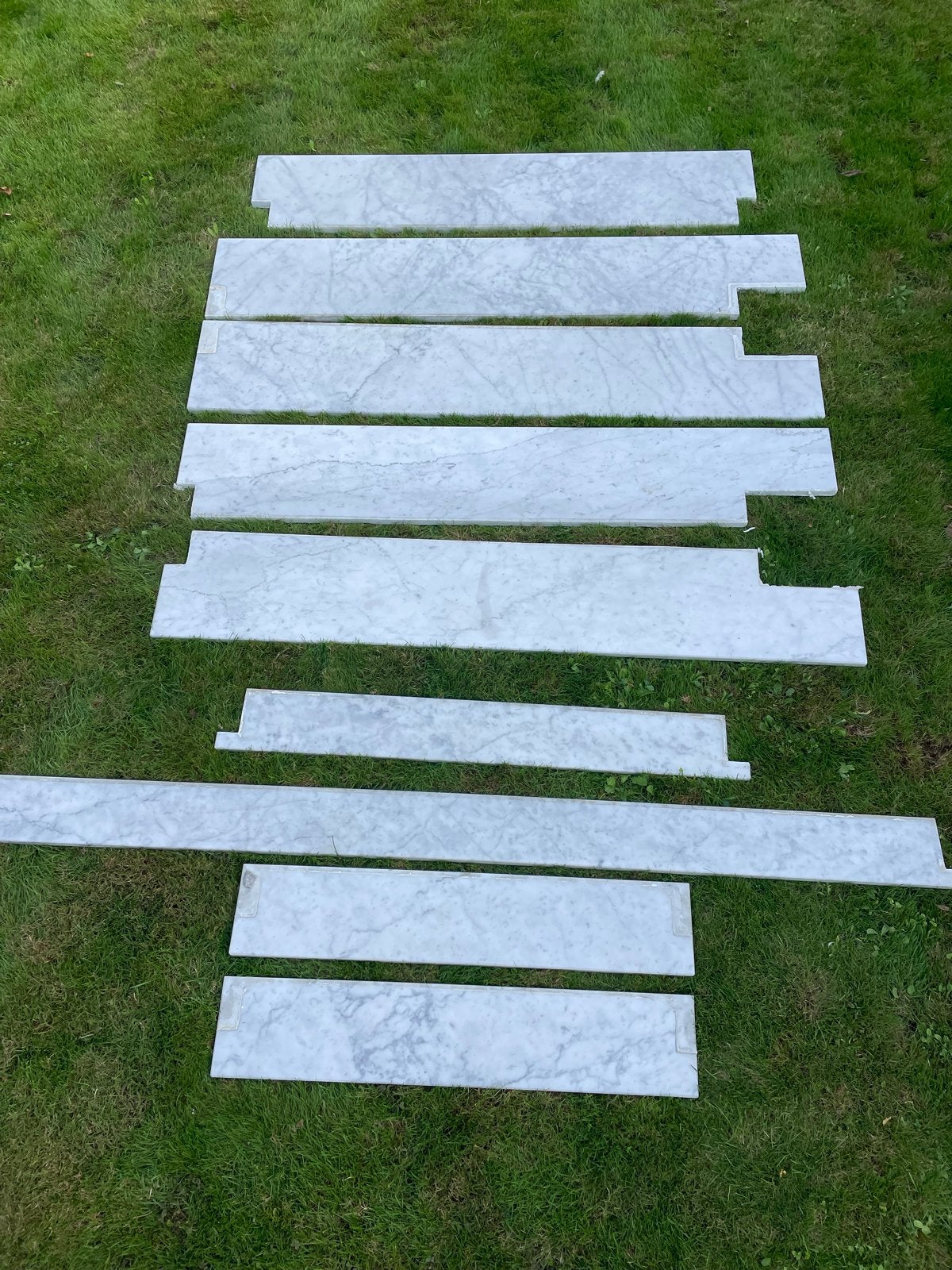 Mooie Bianca Carrara marmeren vensterbanken, Ophalen, 60 cm of meer, Gebruikt, Overige typen