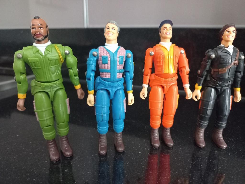 Vintage The A-Team Actiefiguren 1983 Galoob - Complete Set, Ophalen of Verzenden, Gebruikt