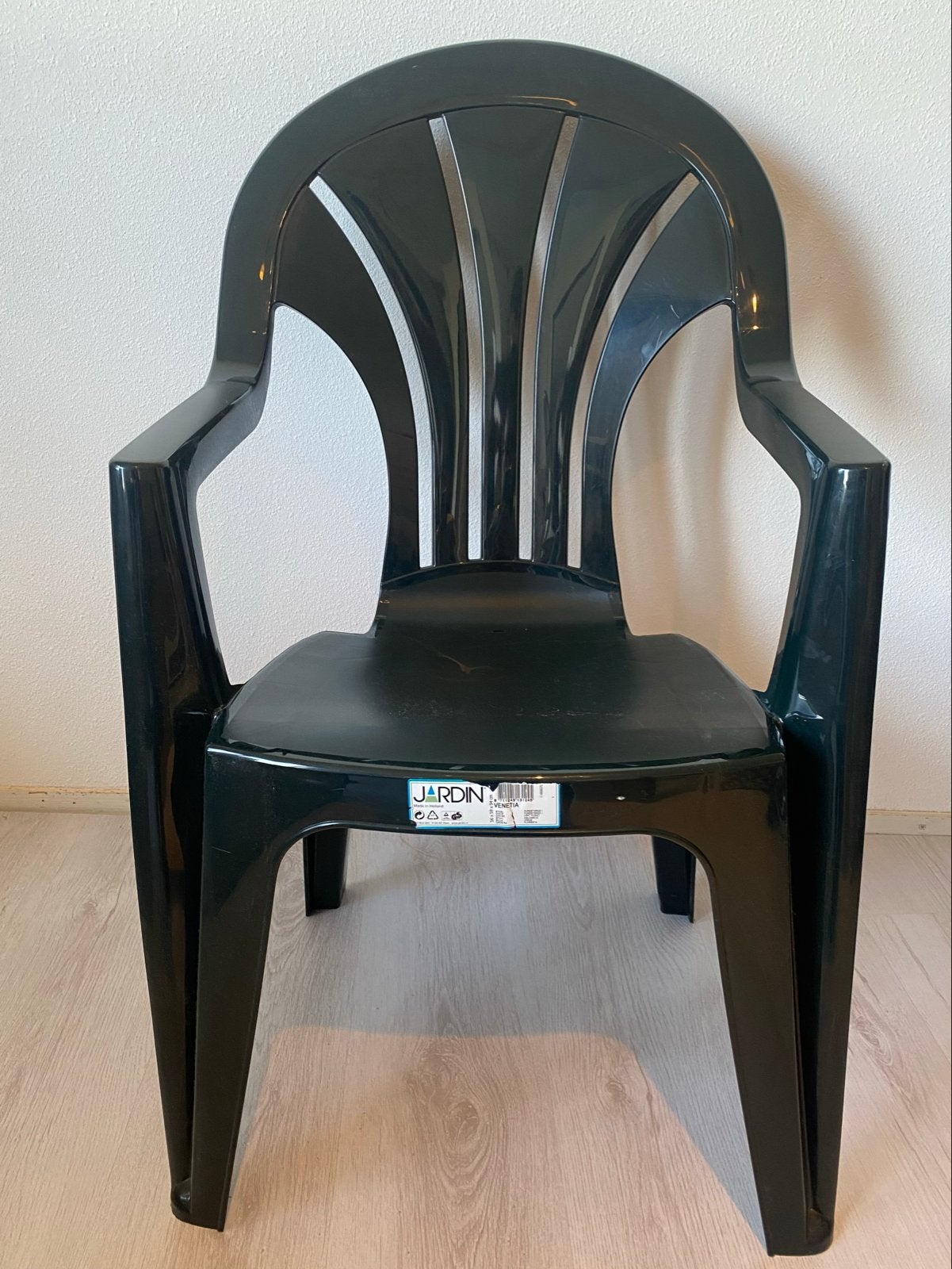 *NIEUW* 11 st. Jardin Venetia Tuinstoelen - Donkergroen, Ophalen, Nieuw, Kunststof, Stapelbaar
