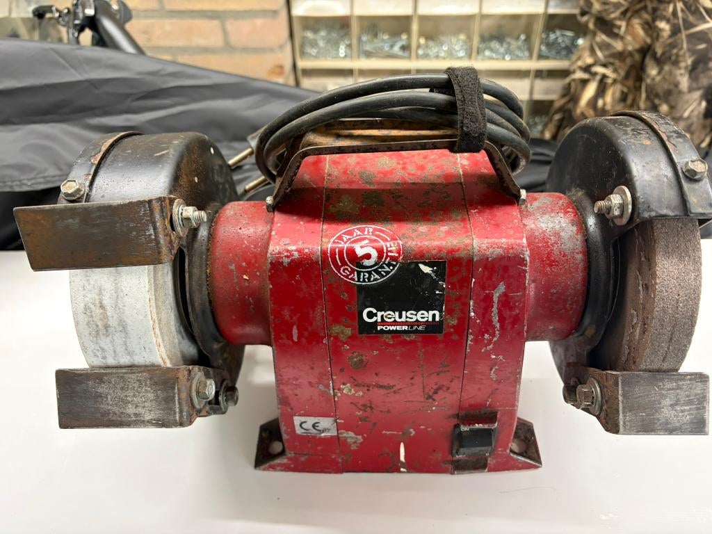 Slijpmachine Creusen DS 7150 TS, Doe-het-zelf en Verbouw, Ophalen of Verzenden, Gebruikt, 700 tot 1000 watt, Werkbankslijpmachine